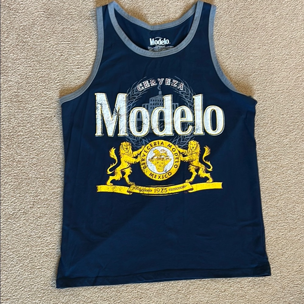 ModelCo Navy Tank with Yellow Graphic